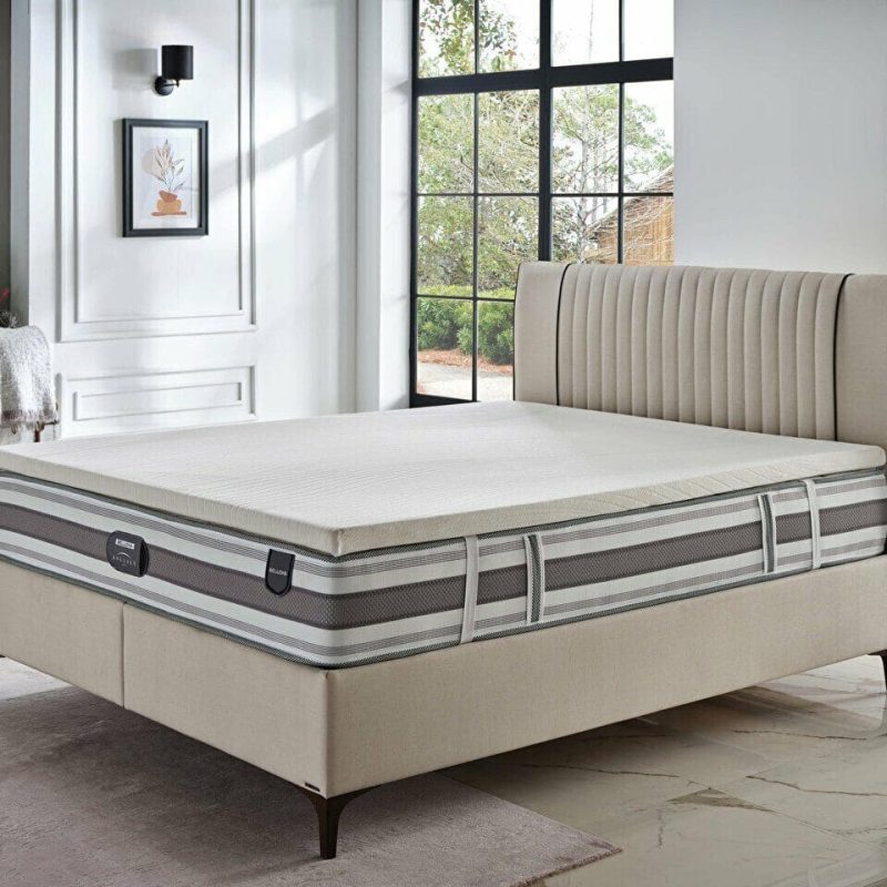 Topper de saltea B-sleep (suprasaltea) | Ortopedic, din spumă cu memorie sau latex pentru confort suplimentar.