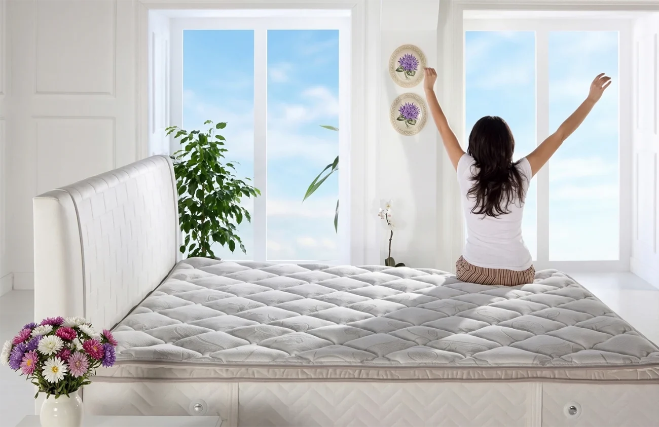 Dimineață plină de energie pe salteaua Almina datorită distribuției corecte a greutății