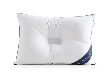 Анатомическая подушка Relax Sleep 50х70 см прямоугольной формы со стеганым прямоугольником по центру